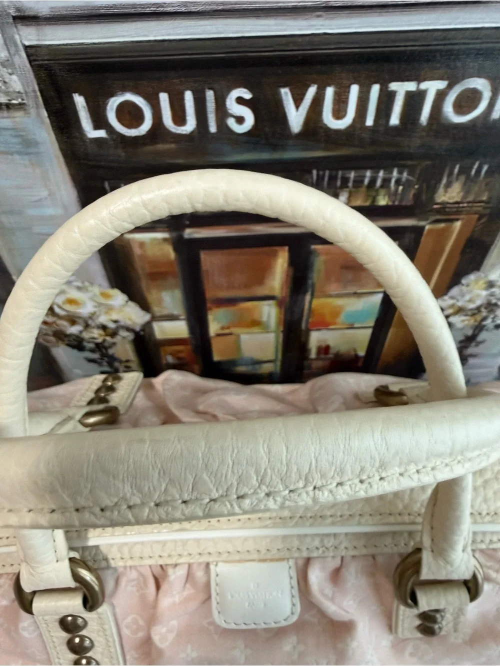 Louis Vuitton Pink Monogram Canvas Top-Handle Bag
